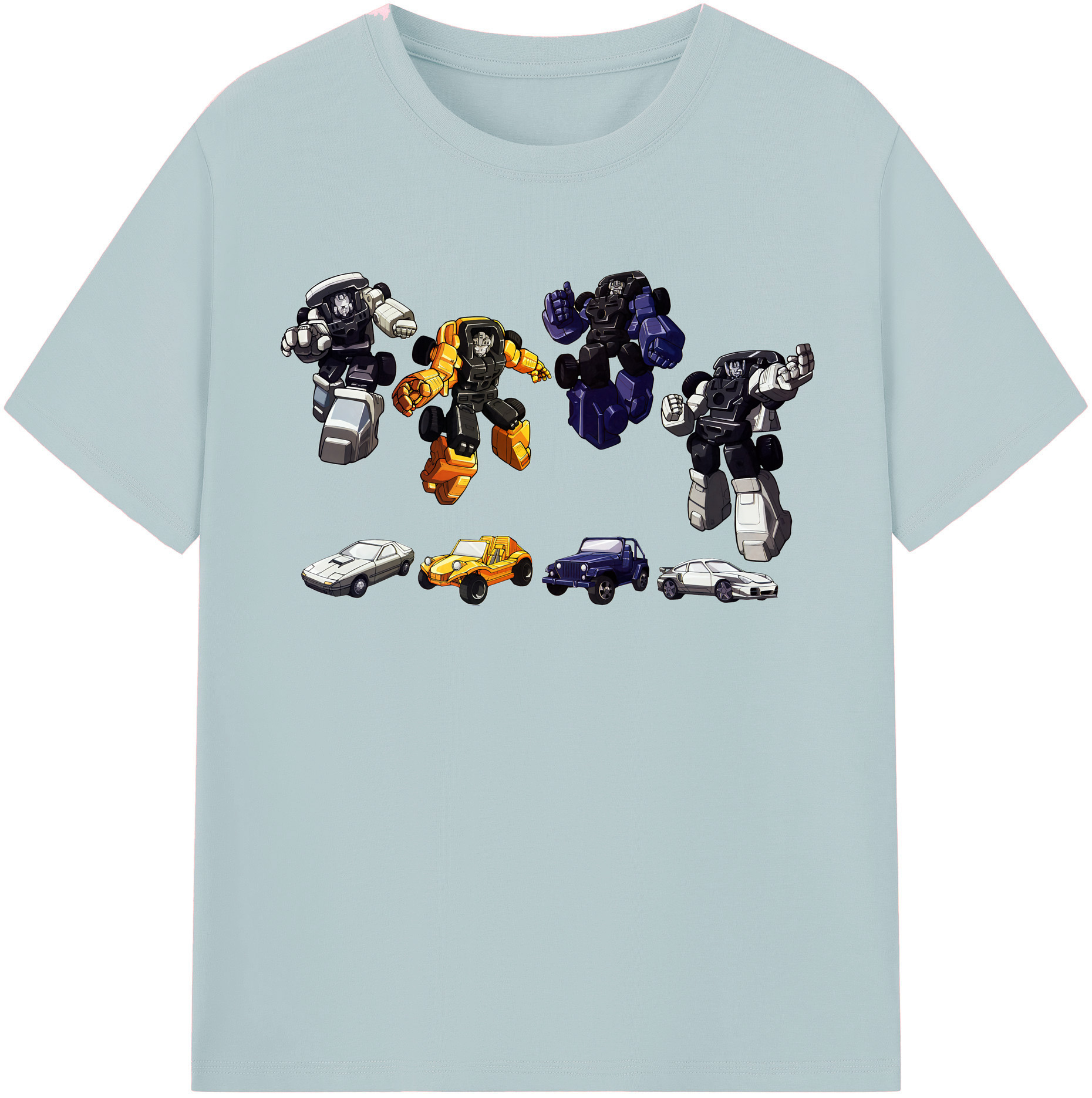 （画像用） Transformers トランスフォーマー 綿100％半袖Tシャツ（フロントプリント）